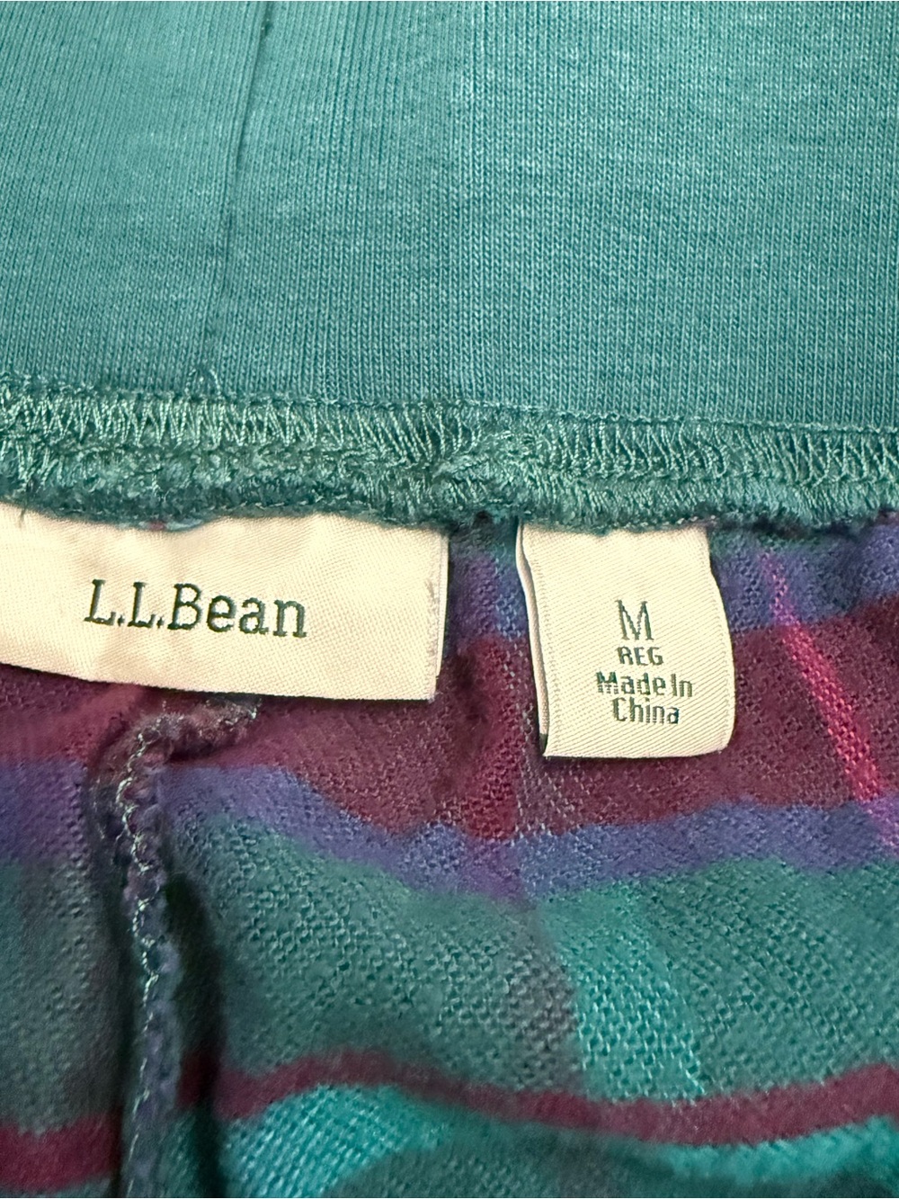 L.L. Bean Scotch Plaid Pajama Sleep Lounge Pants Women’s Medium - Picture 3 of 7